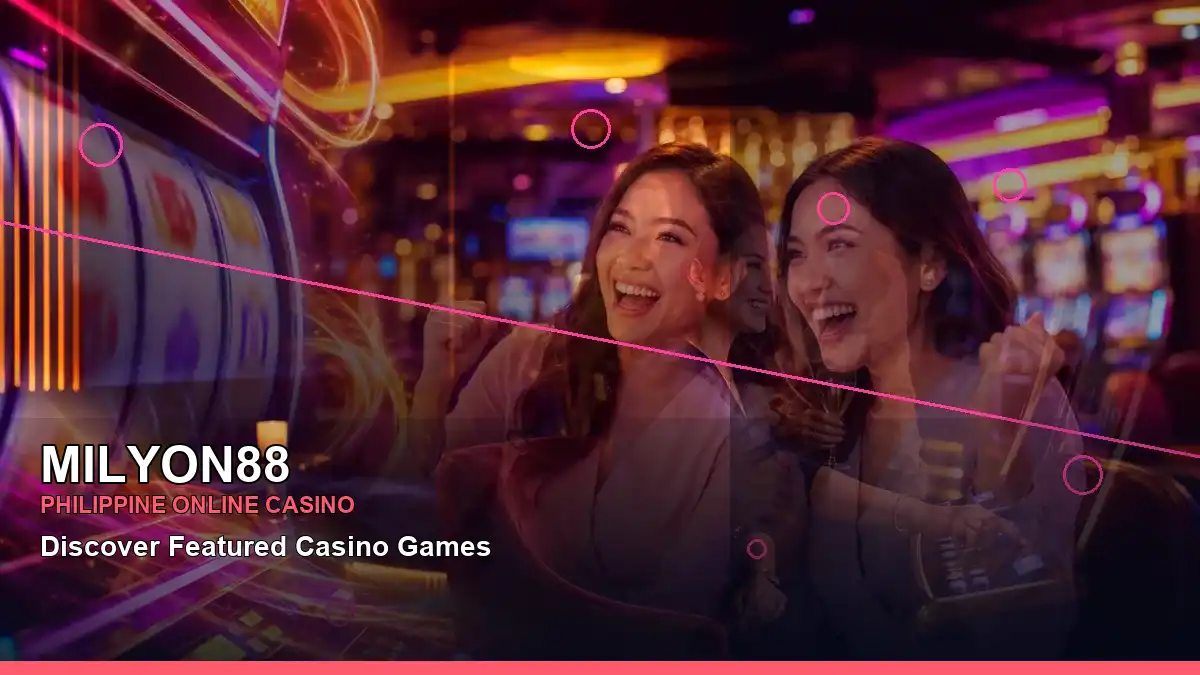 MILYON88 neon jackpot slot games in a diagonal layout for Philippine players, view 2