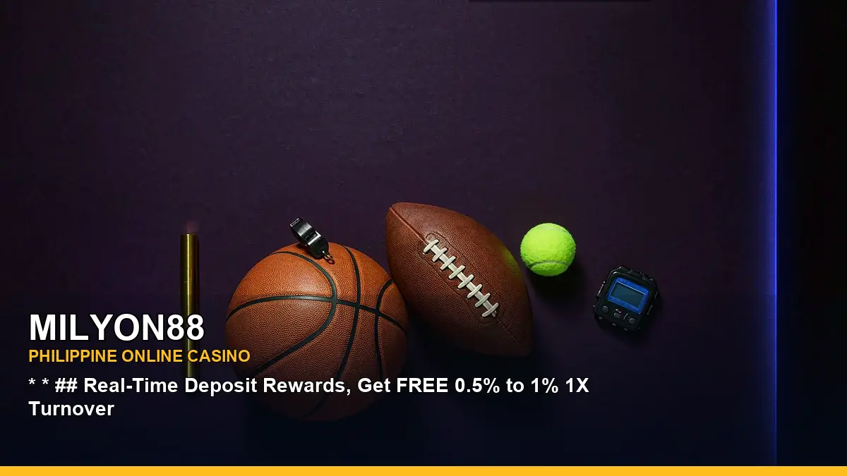 MILYON88 online sports betting setup featuring equipment arranged for Philippine players