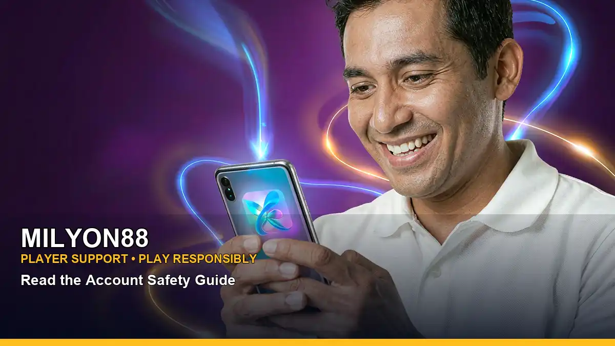 MILYON88 Monster Dice information for Philippine users, featuring an install arrow and mobile casino app download concept